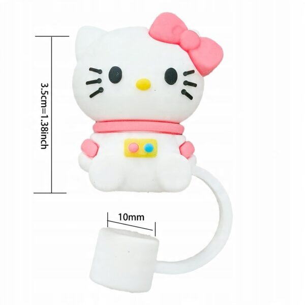 Silikonowa Nasadka na Słomkę Kubek Stanley z Hello Kitty KUROMI Kawaii 1szt - obrazek 4