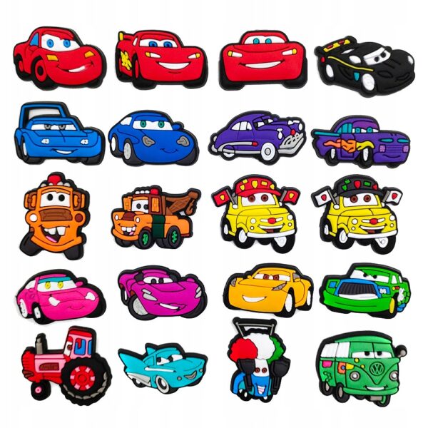 Przypinka Auta Cars Zygzak McQueen do Crocs | Oro Party - obrazek 2