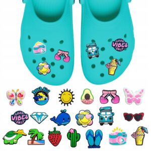 Przypinki do Crocs LATO SUMMER do butów telefonu torby zestaw 19 szt