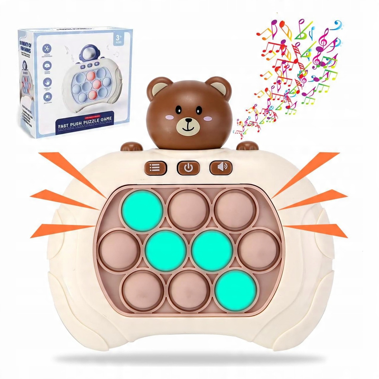 Elektroniczna gra zręcznościowa POP IT Miś
