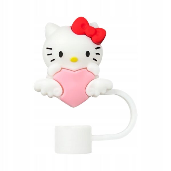 Silikonowa Nasadka na Słomkę Kubek Stanley z Hello Kitty Kawaii 1szt - obrazek 2