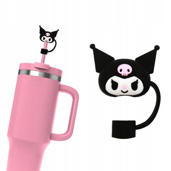 Silikonowa Zatyczka na Słomkę Kubek Stanley HELLO KITTY KUROMI
