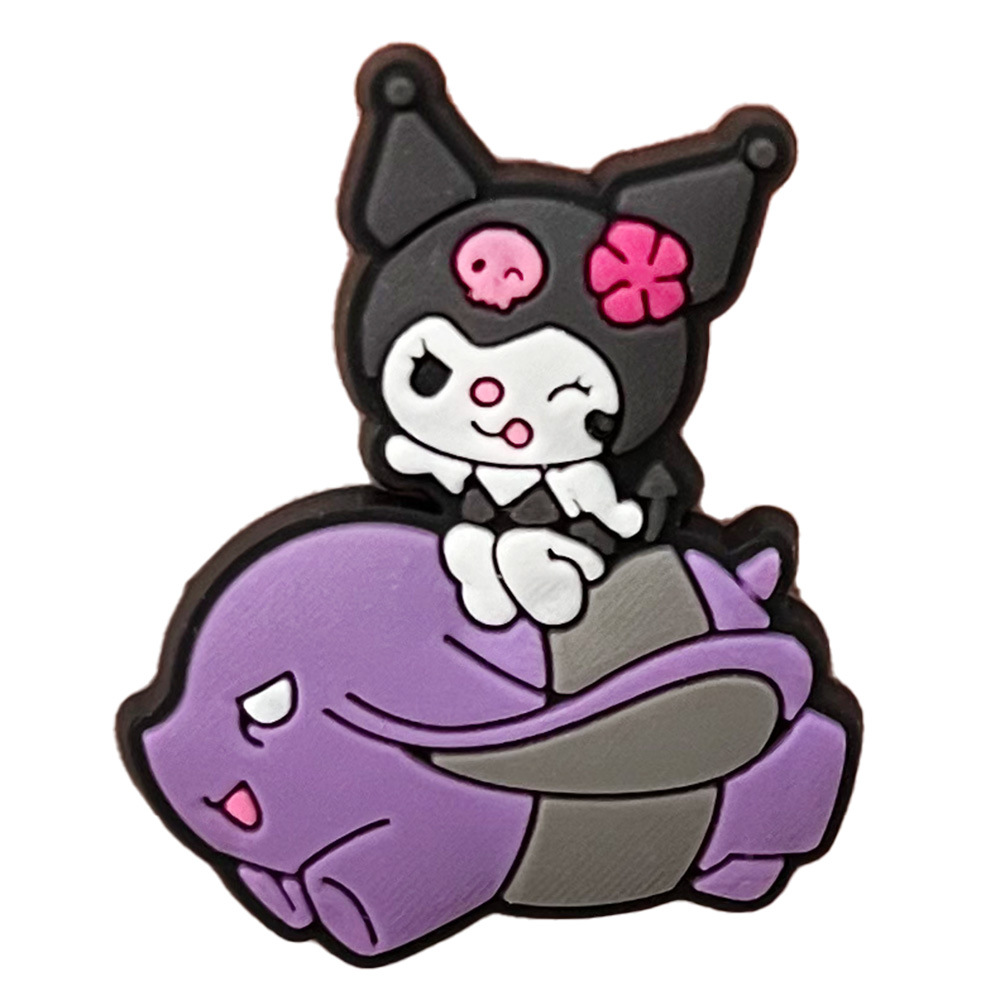 Przypinka Kuromi i Królik Hello Kitty do Crocs