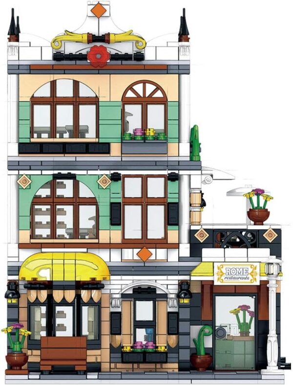 Zestaw klocki budynek restauracja rzymska, apartament 1186 el. DLA DZIECKA - obrazek 8