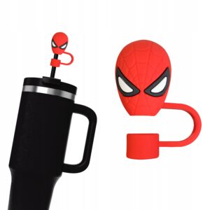 Silikonowa Zatyczka na Słomkę Kubek Stanley MARVEL SPIDERMAN 1szt