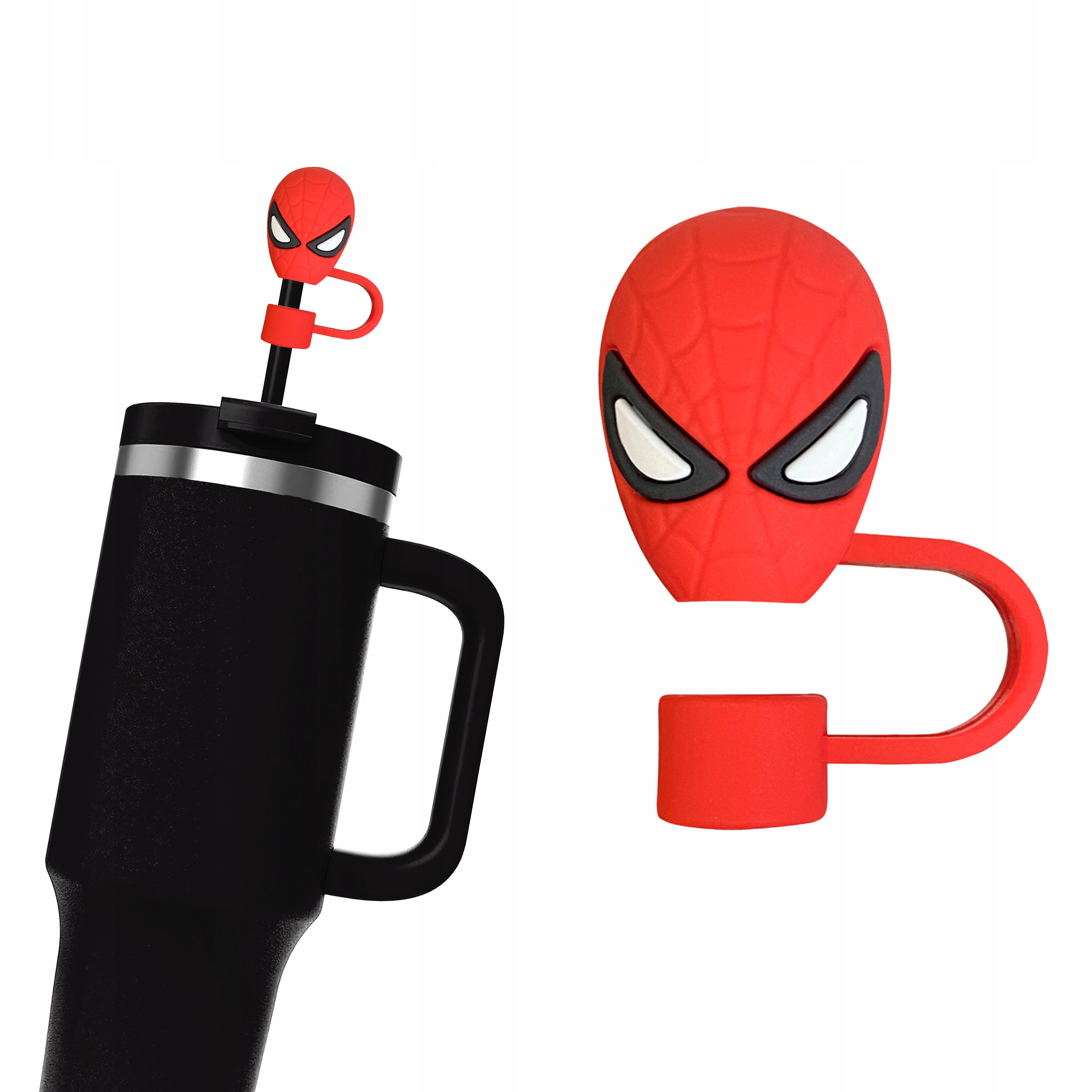 Silikonowa Zatyczka na Słomkę Kubek Stanley MARVEL SPIDERMAN