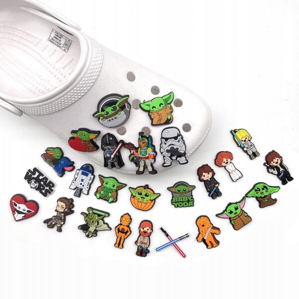 Przypinka Księżniczka Leia Star Wars do Crocs | Oro Party - obrazek 5