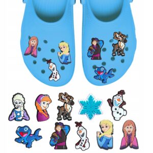 Przypinki do Crocs KRAINA LODU FROZEN do butów telefonu torby zestaw 10 szt