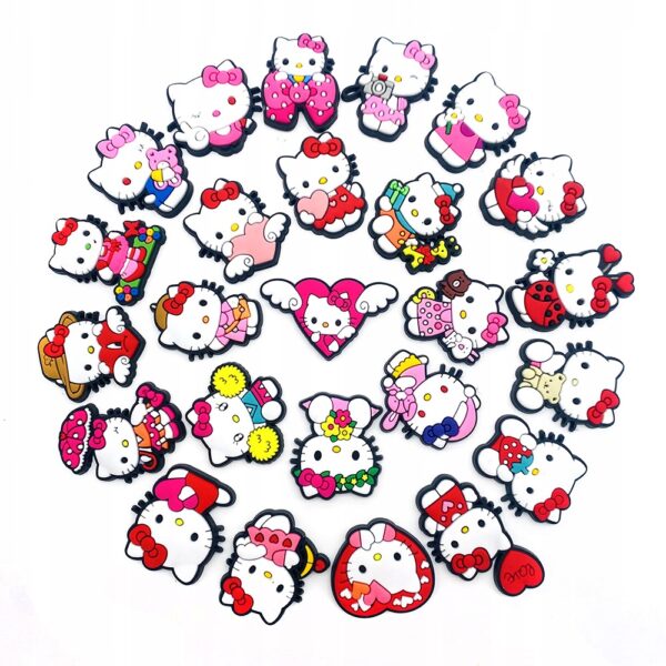 Przypinka Aparat Różowa Hello Kitty do Crocs | Oro Party - obrazek 8