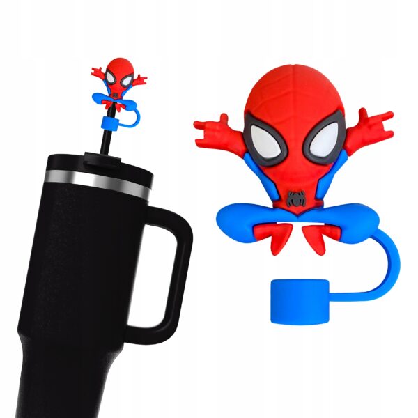 Silikonowa Zatyczka na Słomkę Kubek Stanley MARVEL SPIDERMAN