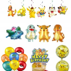 Pokémon Zestaw XXL Balonowych Dekoracji Urodzinowych