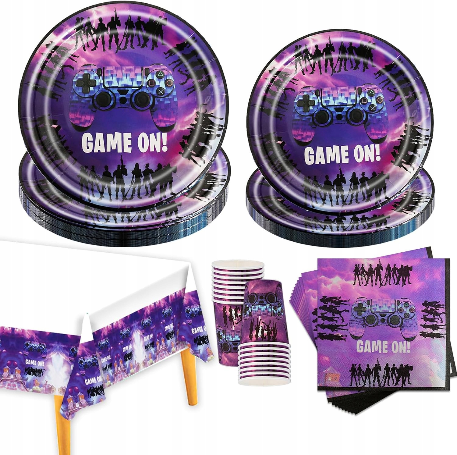 Oro Party Zestaw Dekoracji na stół Fortnite Game