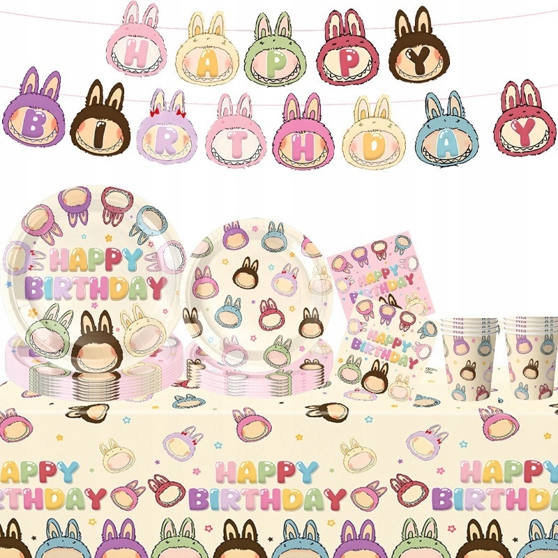 Oro Party Zestaw XL Dekoracji na stół Labubu